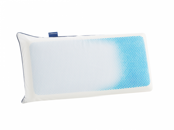 Almohada 100% Viscoelástica con tratamiento Gel-Pi®, los tejidos y tratamientos termorreguladores ofrecen un confort superior gracias al control activo de las temperatura corporal, evitando la acumulación de calor y proporcionando un descanso cómodo y confortable.