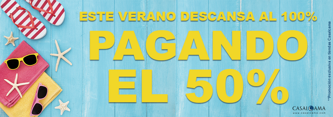 PROMOCION, ESTE VERANO DECANSA AL 100% PAGANDO EL 50%